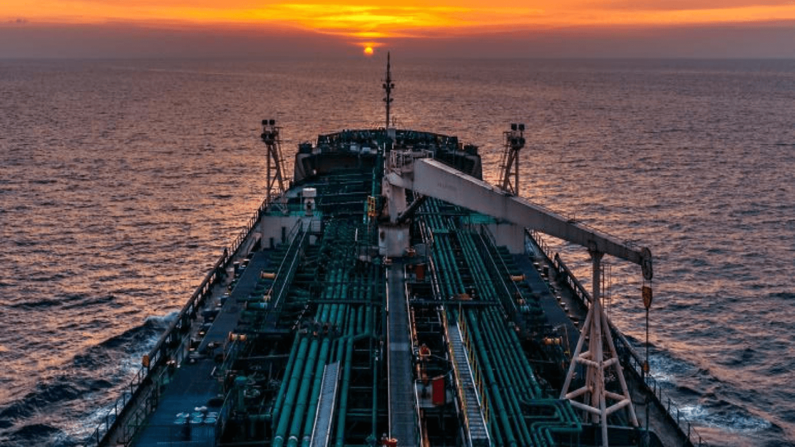 oil and gas ship at sea