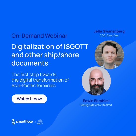 image banner for on demant webinar about the digitalization of ISGOTT