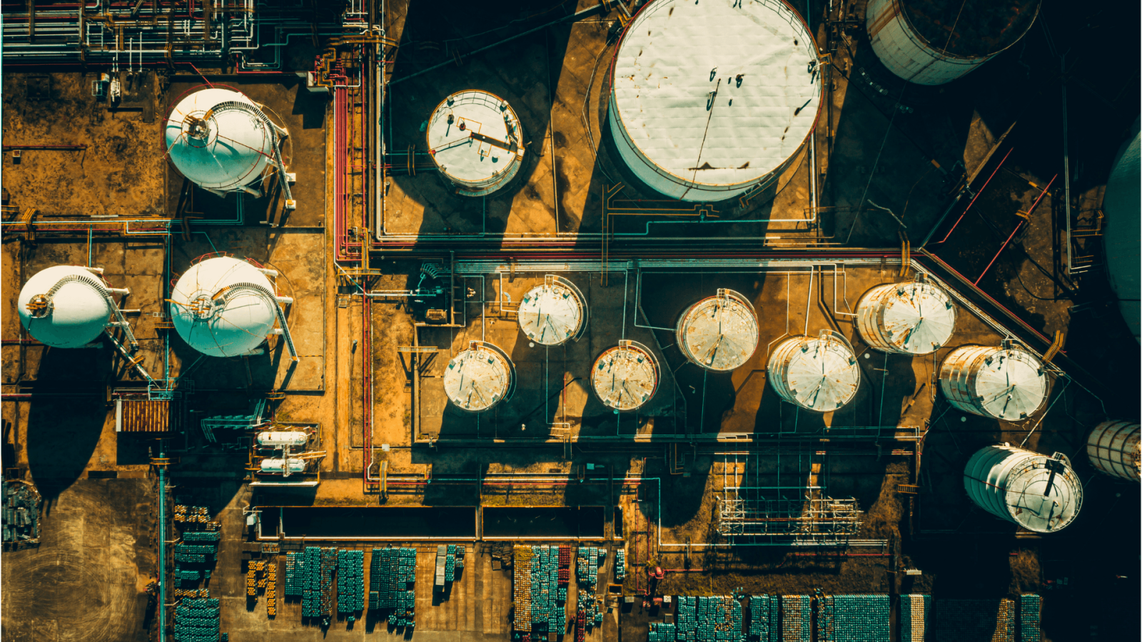 oil, gas, tank storage terminals during the day